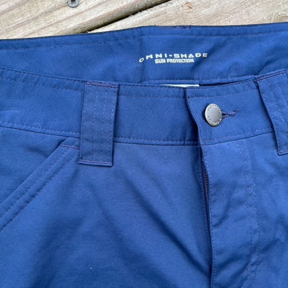 Columbia Omnishade  Performance Mens Navy Shorts Size 30 - Picture 6 of 8